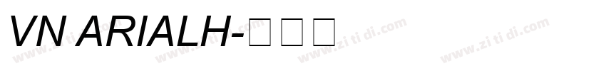 Vn ArialH字体转换